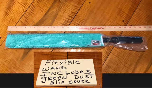 Rubbermaid HYGEN Q850 Dusting Wand Quick-Connect Flexible & Q851 GREEN Sleeve