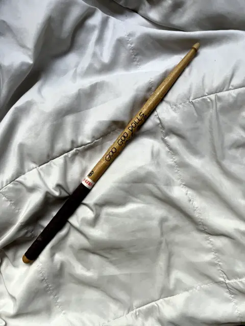 goo goo dolls mike malinin drummer drum stick show used signed autographed