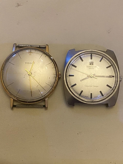 PARCEL JOB LOT of 2 Tissot Seastar Seven Swiss Made Manual Wind