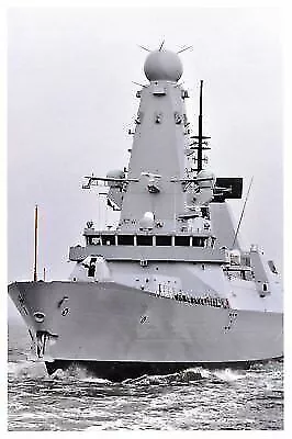 Postcard Royal Navy Type 45 Destroyer HMS Duncan, Sea Trials Scotland 2012 P20