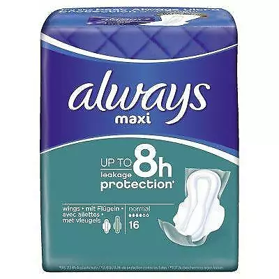 x2 Always Pads Maxi Comfort Protection Normal With Wings X32 Up to 8 Hours 2