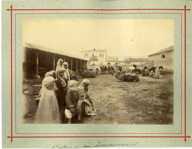 Tirage Albuminé Vintage Algérie, Musicien Arabe - Format 13x17 Cm, Circa 1880 - Collection Photo Ancienne