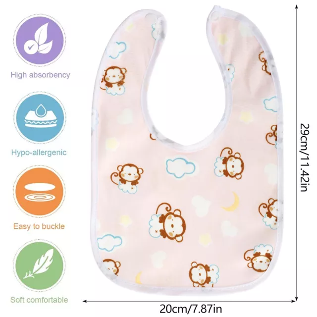 10pcs Baby Bib Set Breathable Feeding Drool Bib Set for Baby Toddlers Infantsཊ