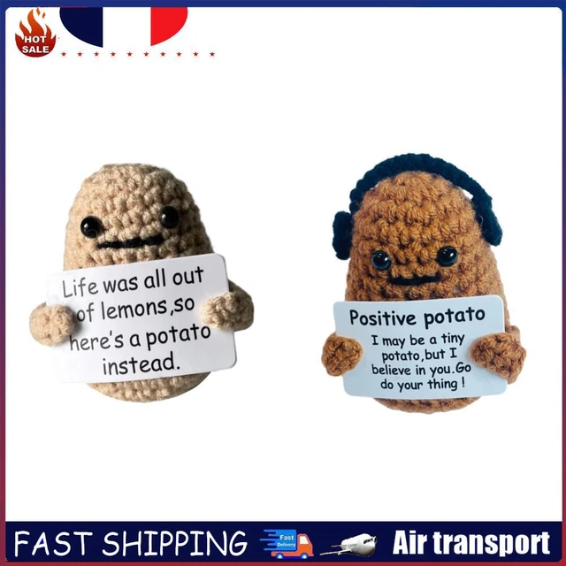 Mini Pomme De Terre Positive Amusante Avec Carte, Soutien