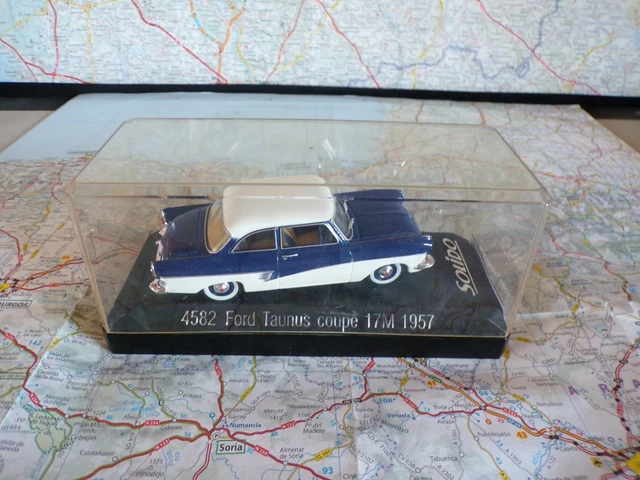 Modèle Réduit Solido 1/43 - Ford Taunus 17M Cabriolet 1957 Bicolore Vert - Métal - Neuf Boîte