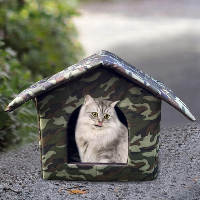 Wetterfeste Katzenhöhle Outdoor - Wasserdichtes Haustierhaus Für Winter & Draußen