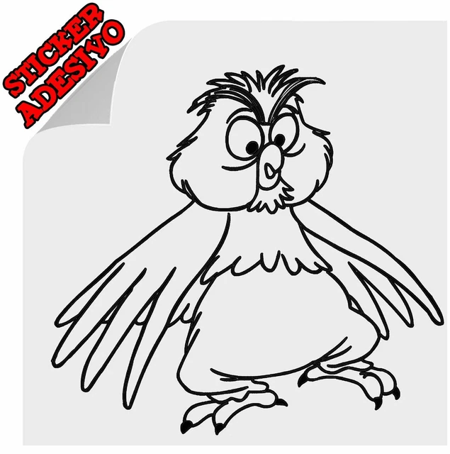 Spada Sticker 1X STICKER ADESIVO Decal Gufo Anacleto Spada Nella Roccia 50Cm Tuning ...