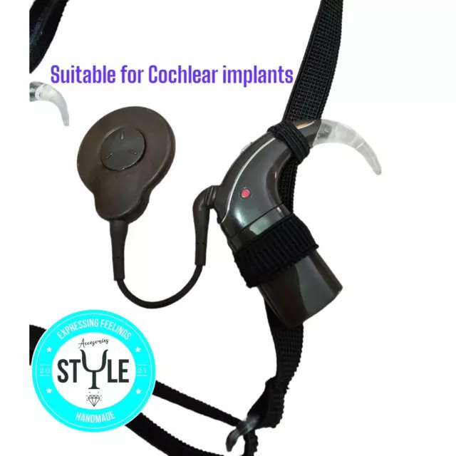 Cochlea Implantat Stirnband mit Schleifen Set. 2