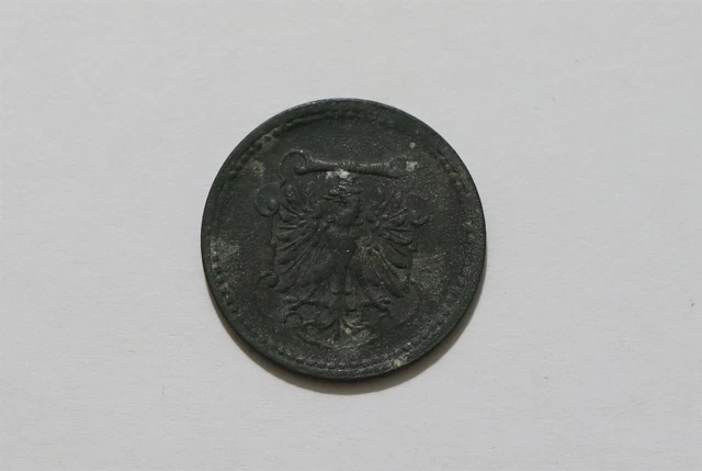 Germany War Money Token 10 Pfennig 1919 Frankfurt Zinc B34 #Z694