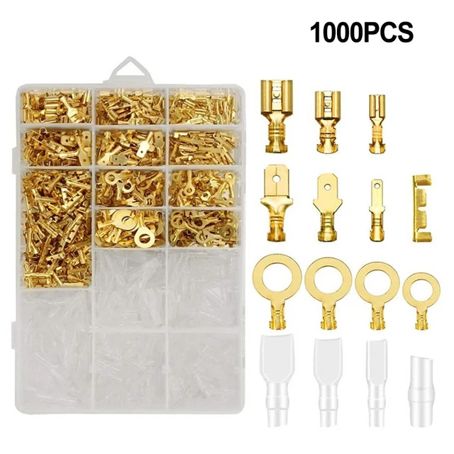 Crimp Terminal Isolé Scellé M3/M4/M5/M6 Bague Câble Lug 2.8/4.8