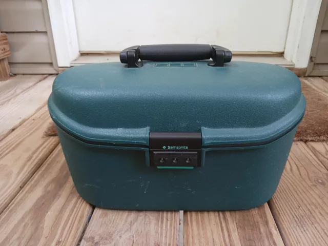 Vintage Samsonite Oyster GLS 1991 Luggage Train Case Carry-On Combination Lock