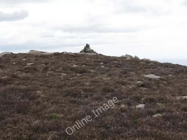 Photo 6x4 The summit cairn of Slievenagarragh Widows Row  c2011