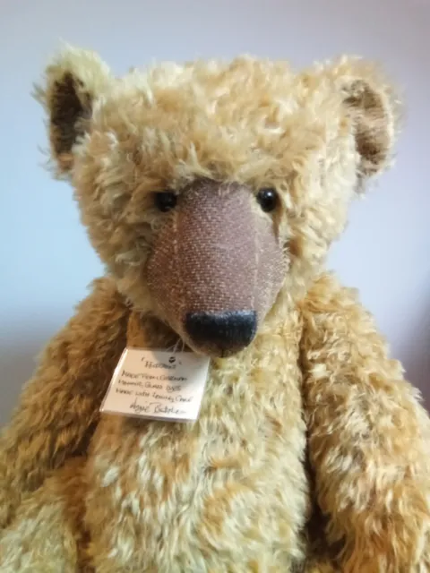 HUDSON Huge OOAK Artist Teddy Bear Angie Butcher Angie's Bears With Tags -...