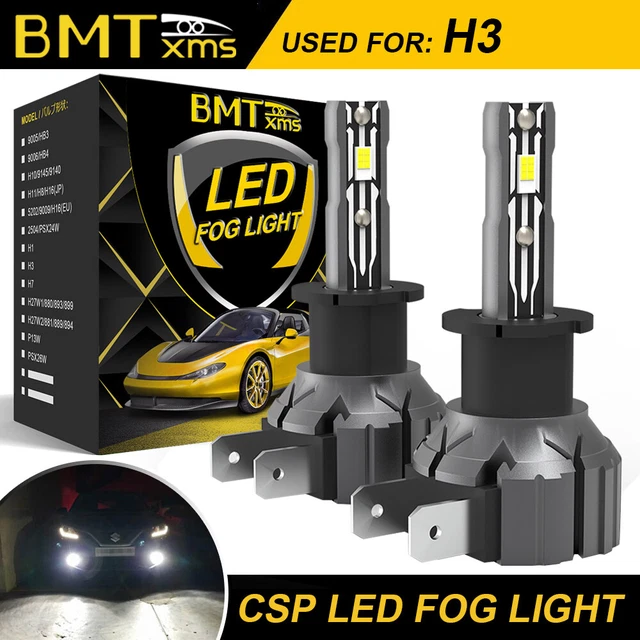 2x H3 LED Fog Driving Light Bulb for Buick Regal 1990-1995 White 100W 30000LM