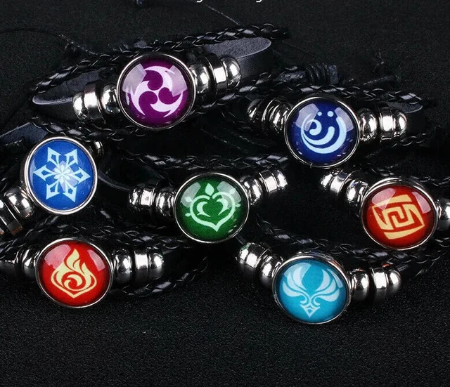 GENSHIN IMPACT Element Eye of God Adjustable Bracelet 7 to Choose