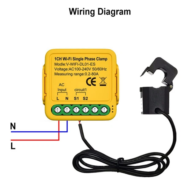 Tuya Smart WiFi Switch with Energy Meter Monitor Power Consumption Easily