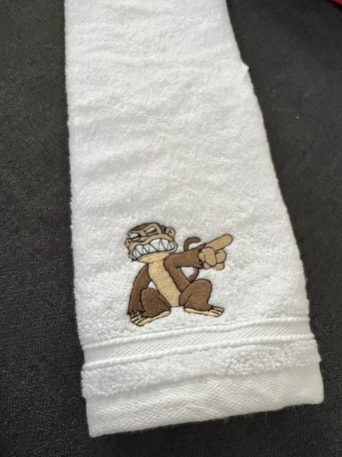 One Hand Towel Character Embroidered Evil Monkey