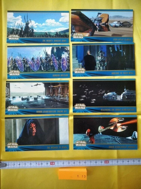 Star Wars Épisode 1 Série 2 Carte à collectionner Widevision Topps 8 Carte...