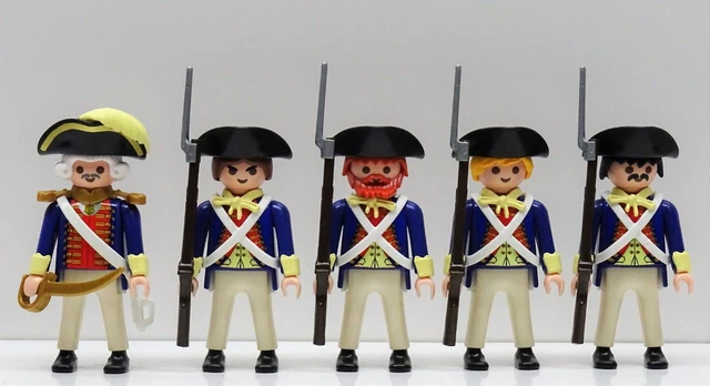 6 X MARINE Soldat Marin Maat Admiral Playmobil Pour Bateau
