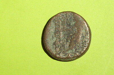 Seleucis Pieria Antioch Orontem 100 BC GREEK COIN seleucid ZEUS Nike treasure G
