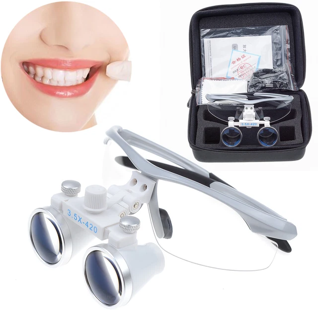3.5X Dimmbare Medizinische Dental Chirurgisch Lupenbrille Kopflampe Stirnband Kopfbandlupe Binokularlupe Zahnmedizinische Chirurgische Binokularlupen Scheinwerfer Loupes Magnifier Kopflupe Weiß 3.5X Dimmbare Medizinische Dental Chirurgisch Lupenbrille Kopflampe Stirnband Kopfbandlupe Binokularlupe Zahnmedizinische Chirurgische Binokularlupen Scheinwerfer Loupes Magnifier Kopflupe Weiß