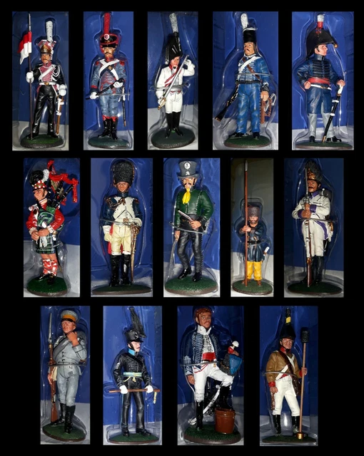 Del Prado Series NAPOLEON AT WAR 14 Different Figures New in Open Blister Packs