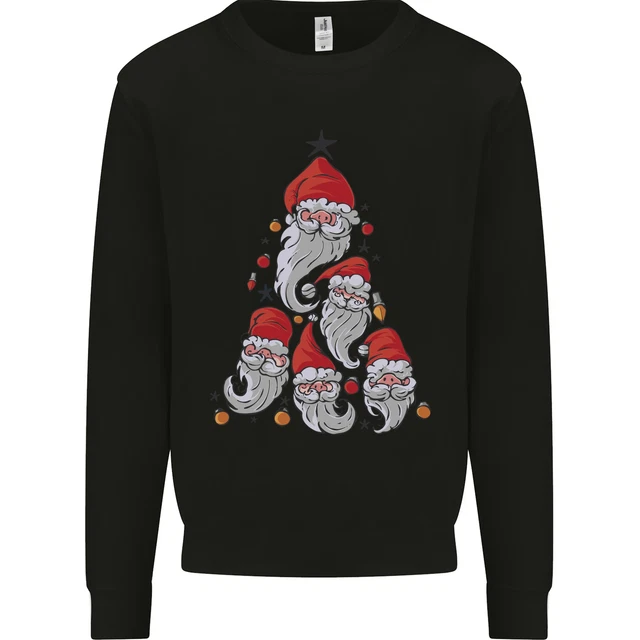 Babbo Natale Albero di Natale Bambini Felpa Maglione