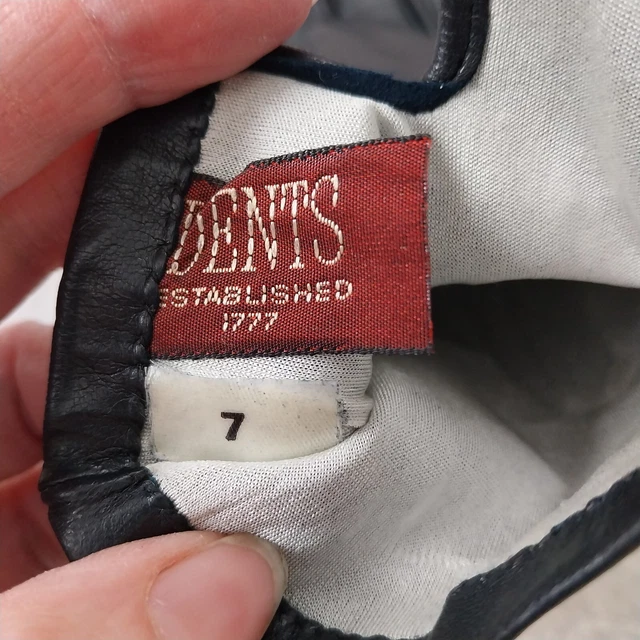 VINTAGE DENTS BLACK leather gloves Ladies size 7 £19.99 PicClick UK