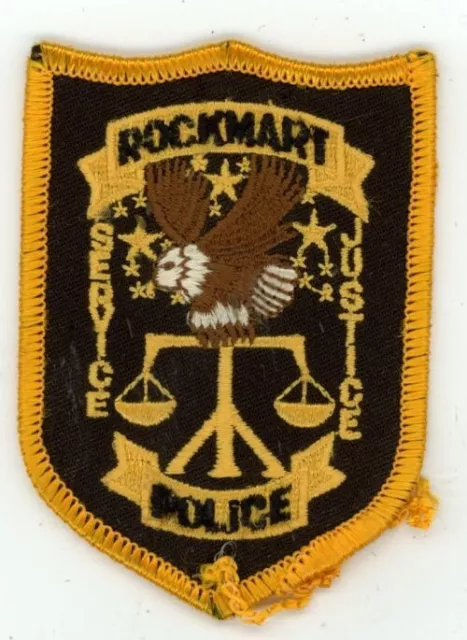 Georgia Ga Rockmart Police Nice 3 1/4 Inch Tall Patch Sheriff