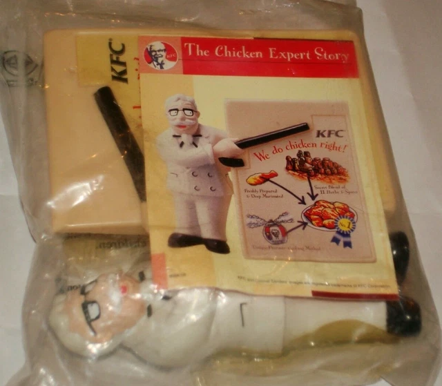 KFC (KENTUCKY FRIED Chicken) Colonel Sanders Secret Recipe Toy Figure