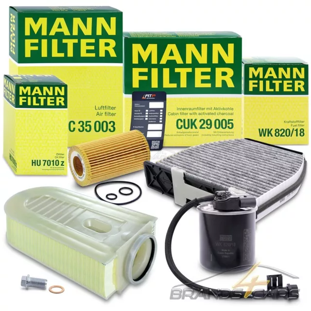 Mann-Filter Inspektionspaket Filtersatz B Für Mercedes E-Klasse W212 200-300Cdi