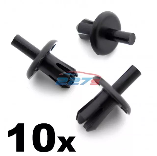 10x 8mm Vauxhall Wheel Arch Lining / Splashguard Clips- Corsa , Astra, Tigra etc