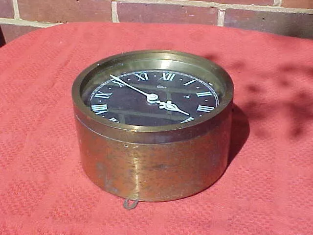 VINTAGE GIBSON 8" SHIPS SWISS ELECTRIC CLOCK : BAUME & Co. HATTON GARDENS