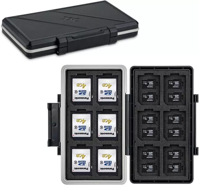 36 Slots Memory Card Case Holder Water-Resistant Anti-Shock Memory Card Wallet f