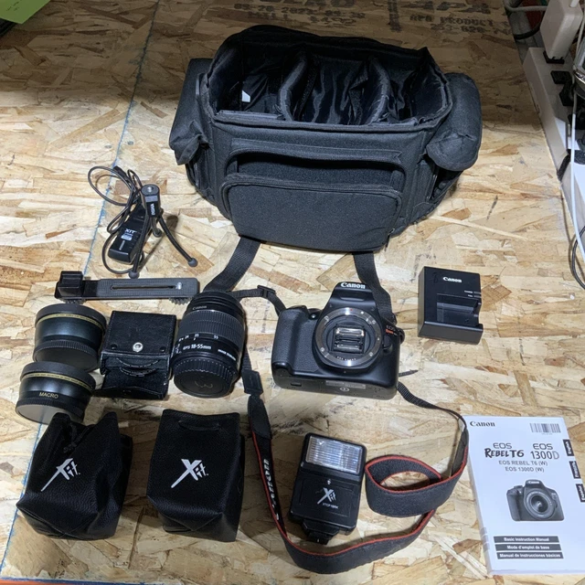 PAQUETE DE CÁMARA Canon Eos Rebel T6 Con Accesorios EUR 312,92