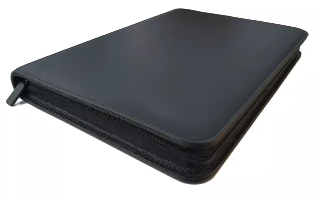 Arkero-G 18-Pocket Premium Zip Binder Schwarz / Black 360 Karten Album Portfolio