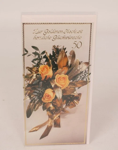 AFIE 69-3045 - Biglietto Di Auguri Per Matrimonio, Con Parole In Oro