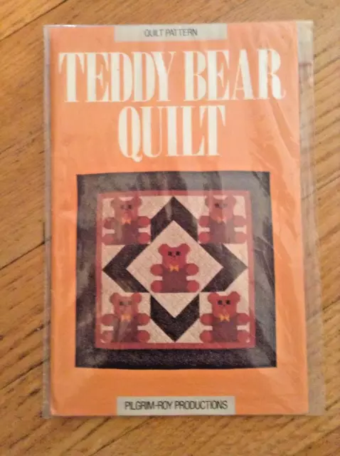 "New! Pilgrim Roy Productions Pattern Teddy Bear Quilt"