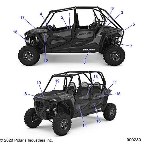 Polaris 7180153 DECAL-QR CODE MAIN RZR 1000 900 XP Turbo