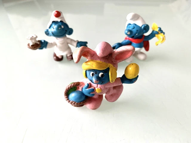Lot 23 Schtroumpfs Schleich vintage 80s (Gebraucht) in Jouxtens-Mézery