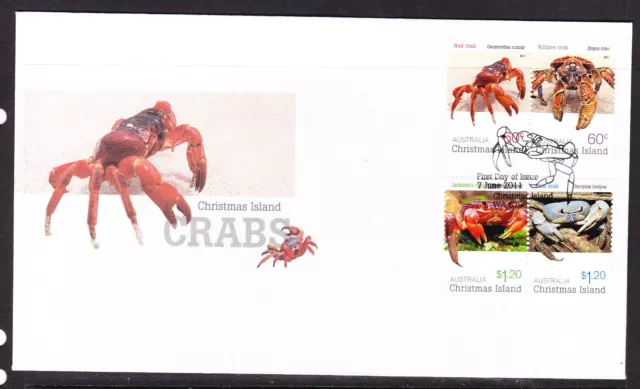 Christmas Island 2011 -  Crabs First Day Cover APM