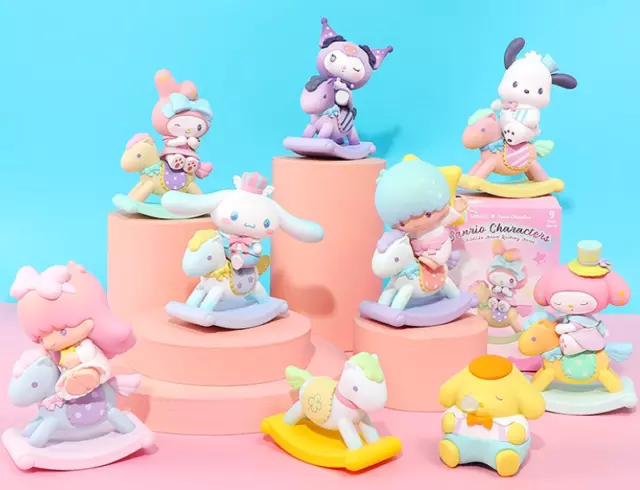 MINISO Sanrio Childlike Heart Rocking Horse Series Blind Box Confirm Figure Toy！