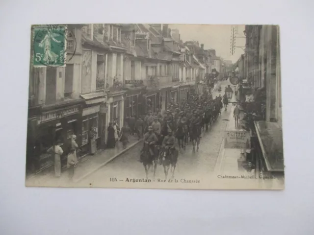 Cpa Orne 61 Argentan Rue De La Causée