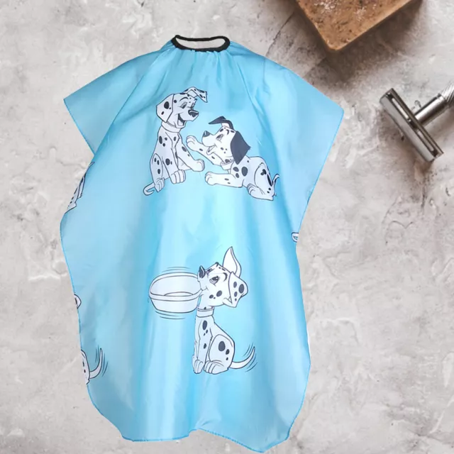 Cartoon Dog Kid Dressing Cape Salon Cover Hairdresser Hair Cut Cloth(Blue)