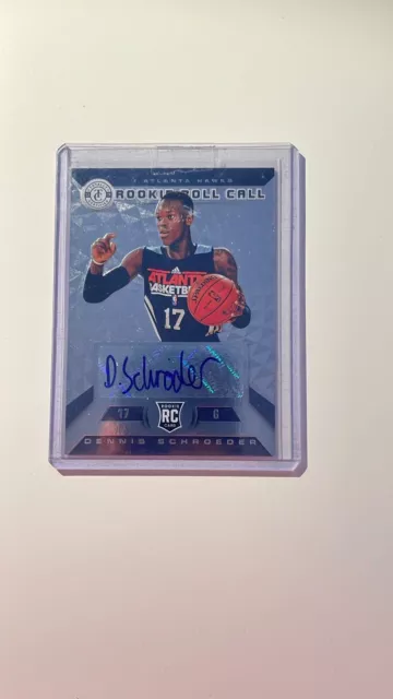 2013-14 Panini Totally Certified Dennis Schröder Rookie Card RC Autograph Hawks!