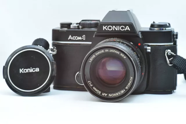 @ SakuraDo Camera @ Konica Acom-1 35mm Film SLR Camera Hexanon AR 50mm f1.7 Lens