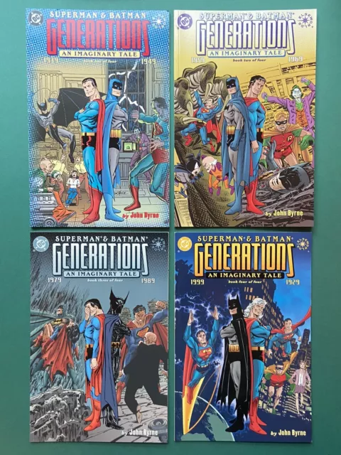 Superman & Batman Generations #1-4 Full Set TPB NM (DC Elseworlds 1999) Byrne