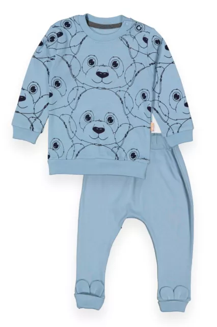 Neu Neugeborenes Baby  Sweatshirt und  Sweathose Hosen Set Gr. 68 74 80 86 92 2