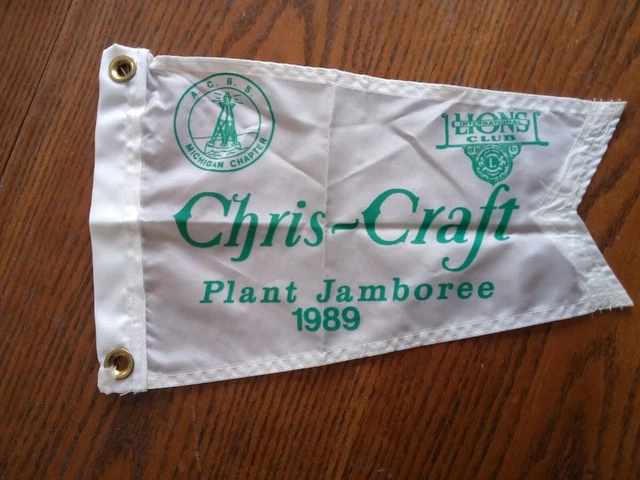 Chris Craft Boat Flag Pennant 1989 Plant Jamboree Burgee