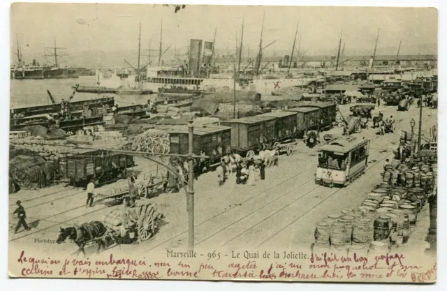 CPA - Carte Postale - France - Marseille - Le Quai de la Joliette - 1903 (C8532)